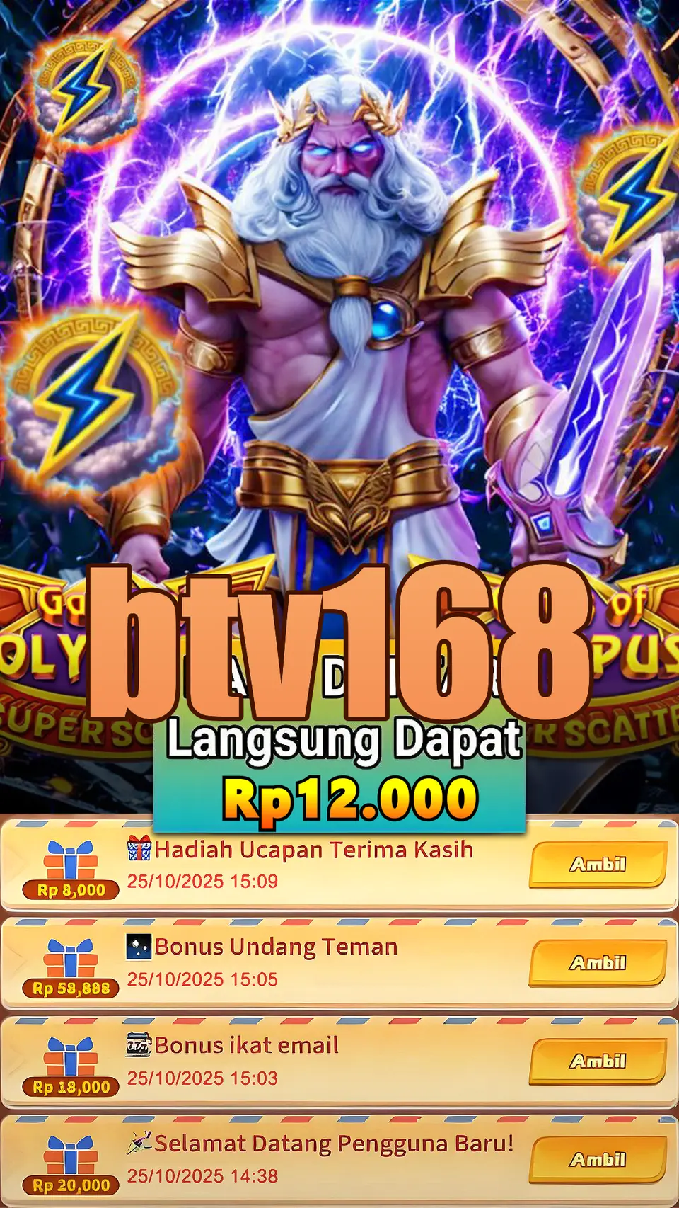 btv168 Masuk